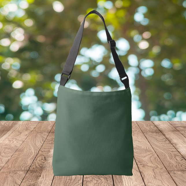 Dark Emerald Green Solid Colour Crossbody Bag (Creator Uploaded)
