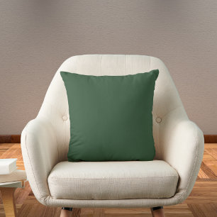 Dark Emerald Green Solid Colour Cushion