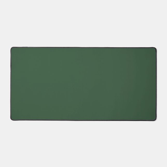 Dark Emerald Green Solid Colour Desk Mat (Front)