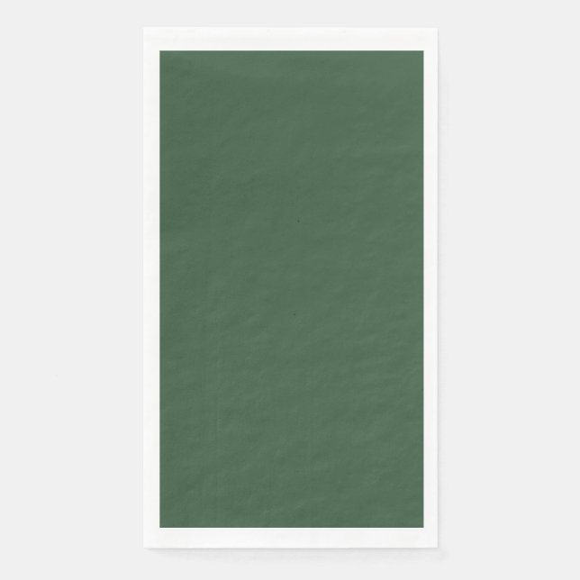Dark Emerald Green Solid Colour Napkin (Front)