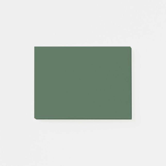 Dark Emerald Green Solid Colour Post-it Notes (Front)