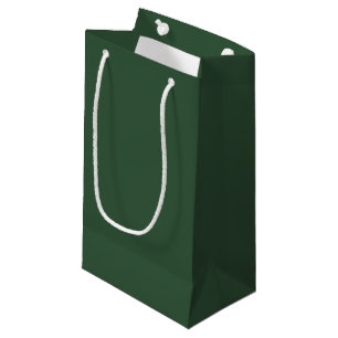 Dark Emerald Green Solid Colour Small Gift Bag