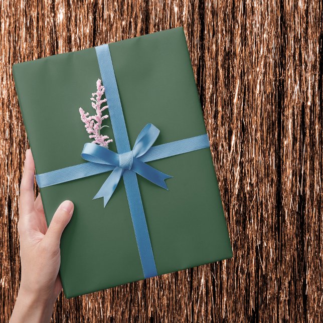 Dark Emerald Green Solid Colour Wrapping Paper (Creator Uploaded)