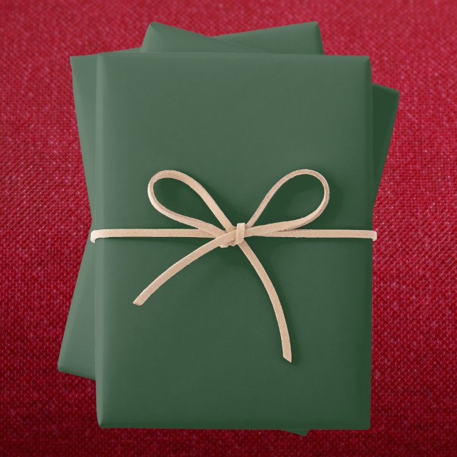 Dark Emerald Green Solid Colour Wrapping Paper Sheet (Creator Uploaded)