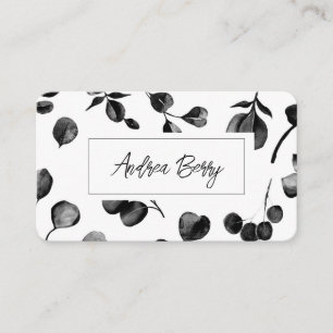 Dark Eucalyptus Substitute Teacher Business Card
