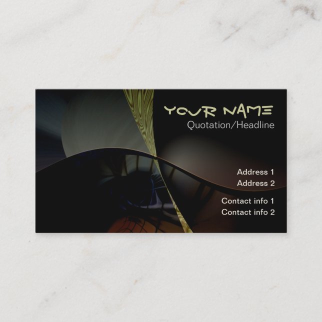 DARK events STYLE Business Card (Front)