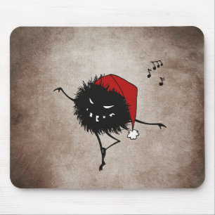 Dark Evil Christmas Bug Mouse Pad