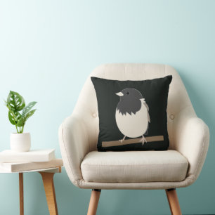 Dark-Eyed Junco Bird Art Cushion