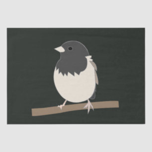 Dark-Eyed Junco Bird Art Tissue Paper