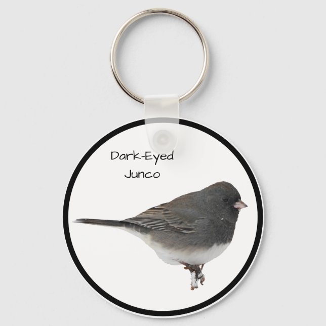 Dark-Eyed Junco Key Ring (Front)