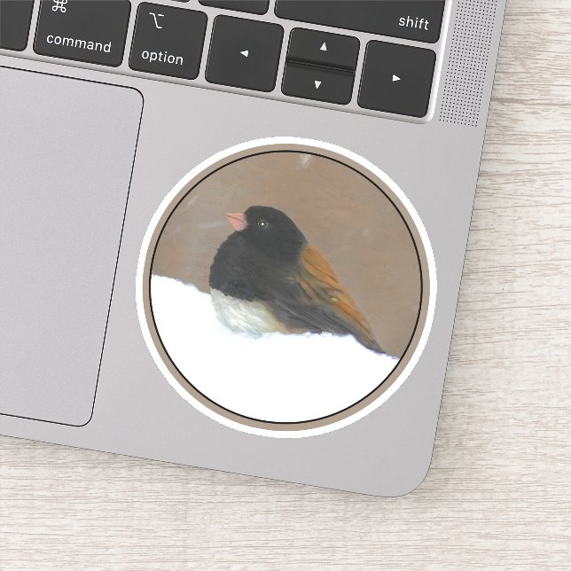 Dark-Eyed Junco Painting - Original Bird Art (Detail)