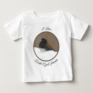 Dark-Eyed Junco Painting - Original Bird Art Baby  T-Shirt