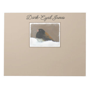 Dark-Eyed Junco Painting - Original Bird Art Notepad