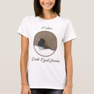 Dark-Eyed Junco Painting - Original Bird Art T-Shirt