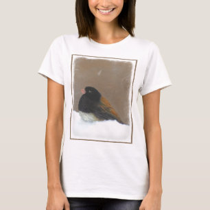 Dark-Eyed Junco Painting - Original Bird Art T-Shirt