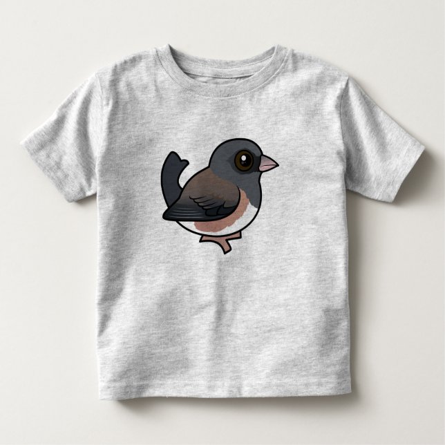 Dark-eyed Junco (pink-sided) Toddler T-Shirt (Front)