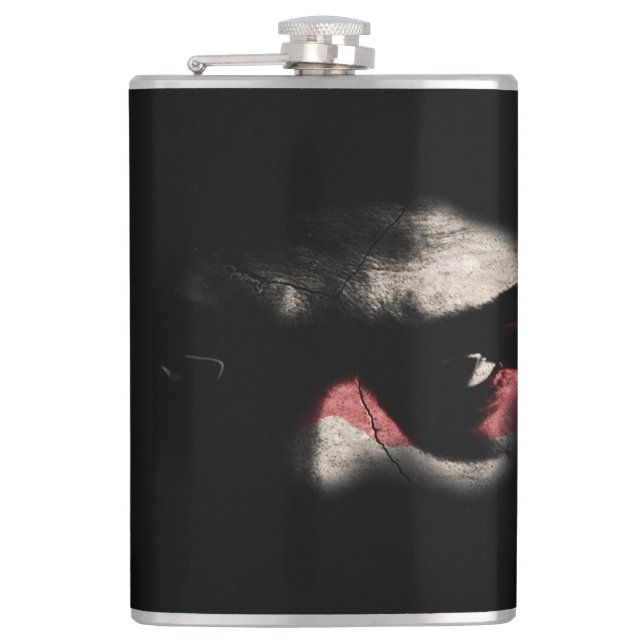 Dark Eyes Hip Flask (Front)