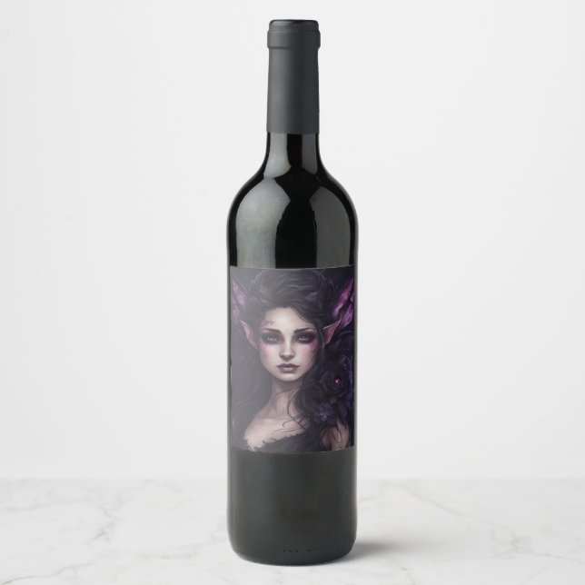 Dark Fae Wine Label (Front)
