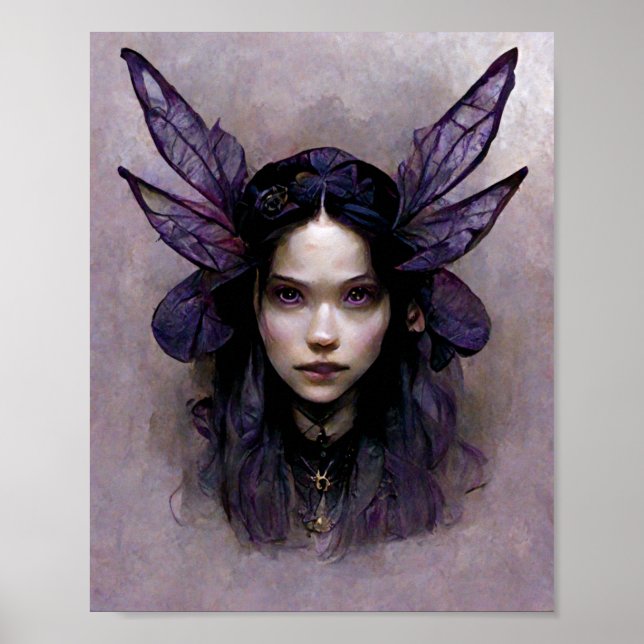 Dark Fairy 2 Goth Gothic Fantasy Art Poster (Front)
