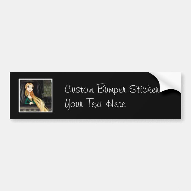 Dark Fairy Tale Character 2 - Rapunzel Bumper Sticker (Front)