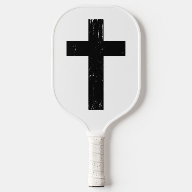 Dark Faith Cross Pickleball Paddle (Front)