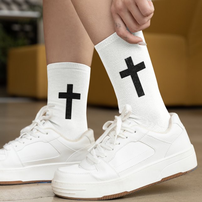 Dark Faith Cross Socks (Creator Uploaded)