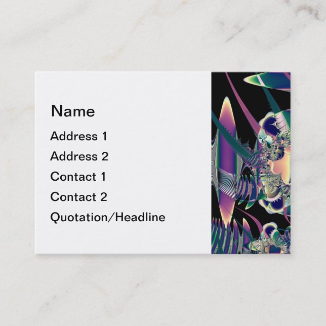 Dark Fantasy Business Card (Front)