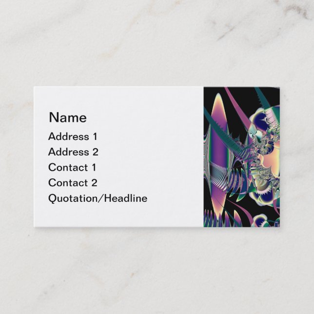 Dark Fantasy Business Card (Front)