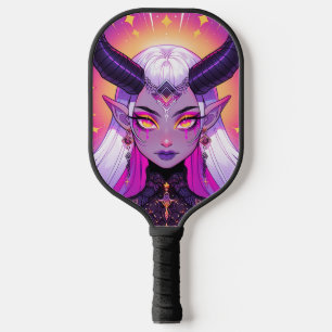 Dark Fantasy Demon Princess Anime Girl Pickleball Paddle