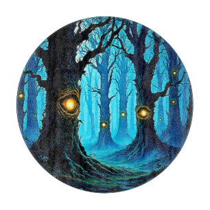 Dark Fantasy Eyeball Forest Design Cutting Board