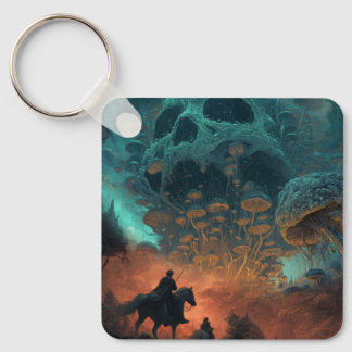 Dark Fantasy Forest Key Ring