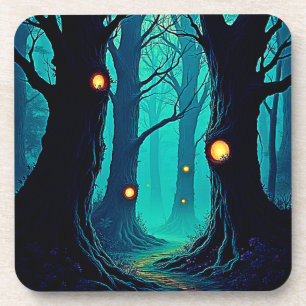 Dark Fantasy Forest Mystery Coaster
