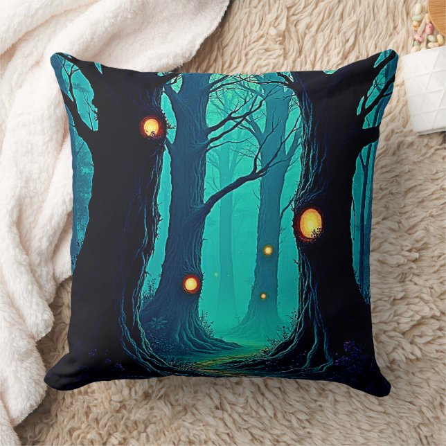 Dark Fantasy Forest Mystery Cushion (Blanket)