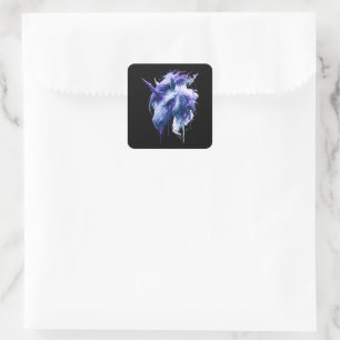 Dark Fantasy Galaxy Unicorn Sticker