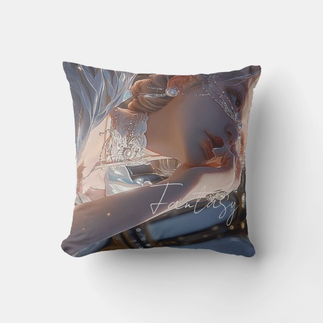 Dark fantasy girl / Aesthetic Cushion (Front)
