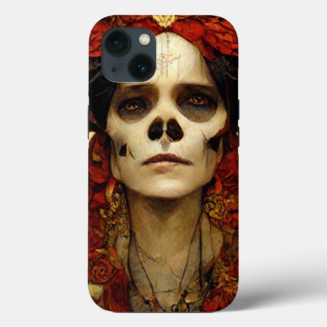Dark Fantasy Gothic Skull Woman 3 Case-Mate iPhone Case (Back)