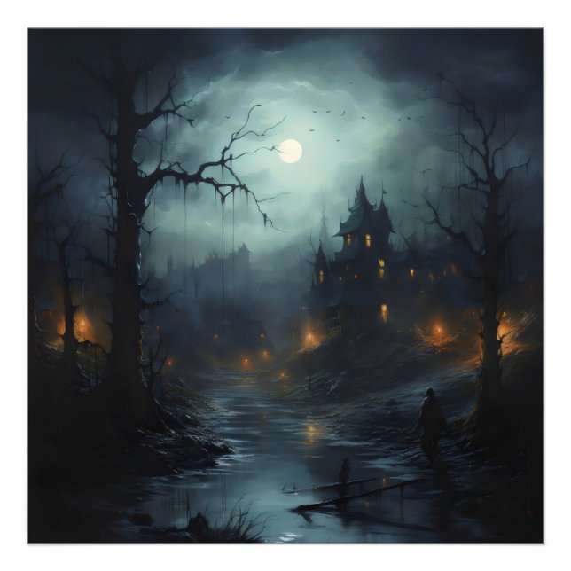 Dark Fantasy Horror Landscape Photo Print (Front)