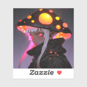 Dark Fantasy Mushroom Elf Anime Girl