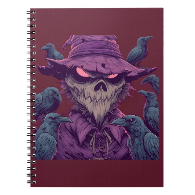 Dark Fantasy Raven Notebook (Front)
