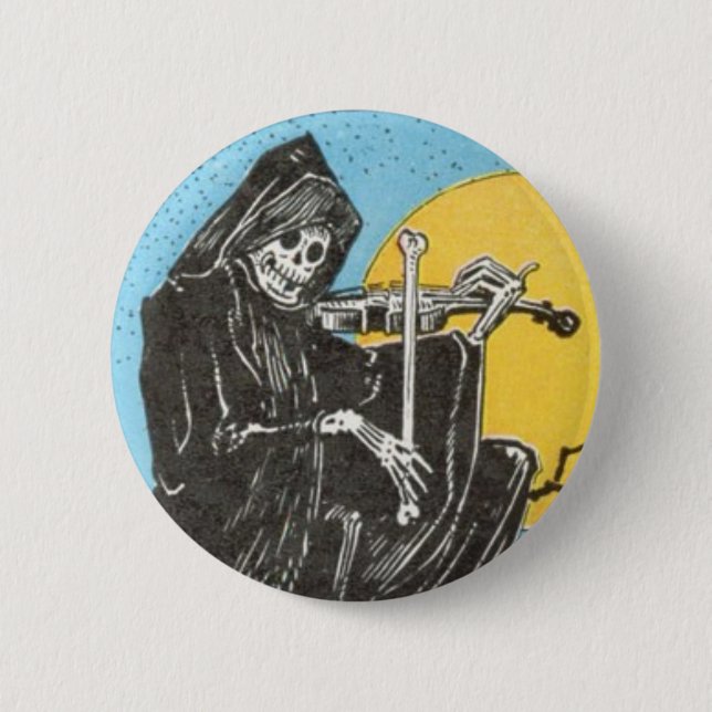Dark Fiddler 6 Cm Round Badge (Front)