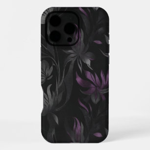 Dark Floral Fantasy-Gothic Purple Elegance iPhone 16 Pro Max Case