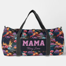 Dark Floral Mama Delivery Travel Gym