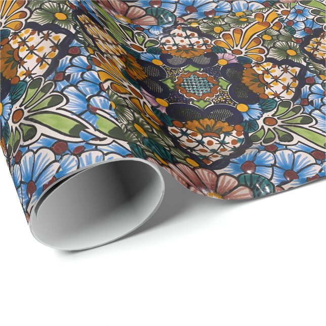 Dark Floral Wrapping Paper (Roll Corner)