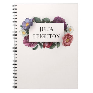Dark Florals Notebook