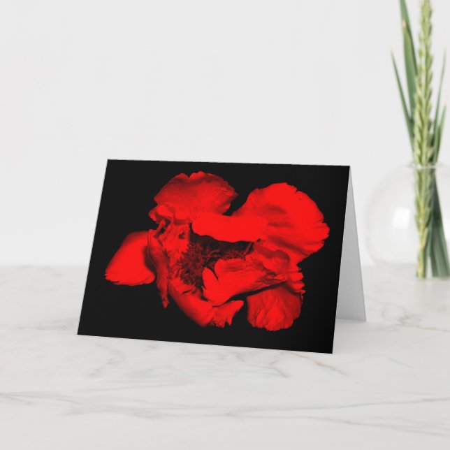 Dark Flower Greeting Cards (Front)