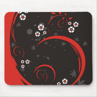 Dark Flower Mouse Pad