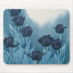 Dark Flowers Mouse Pad