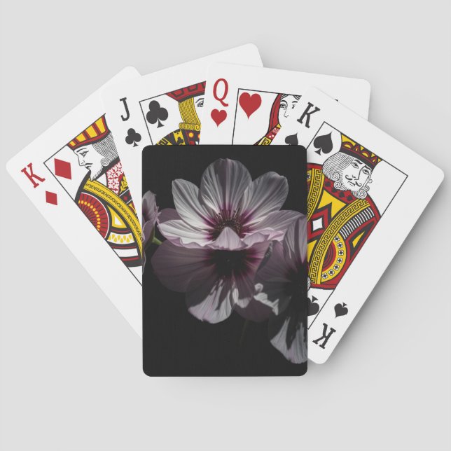 Dark Flowers Playing Cards (Back)
