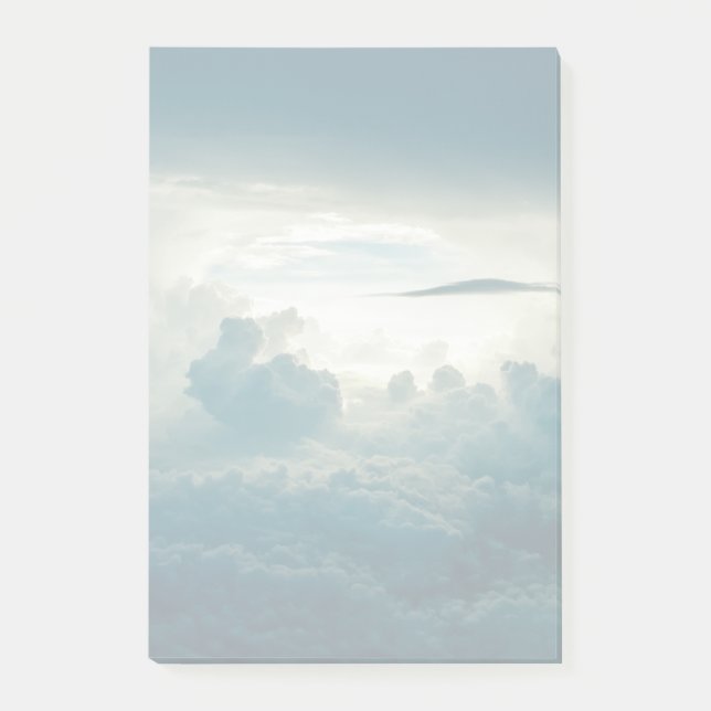 Dark Fluffy Clouds Aerial View Post-it Notes (Front)
