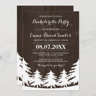 Dark Forest Bachelorette Party Invites
